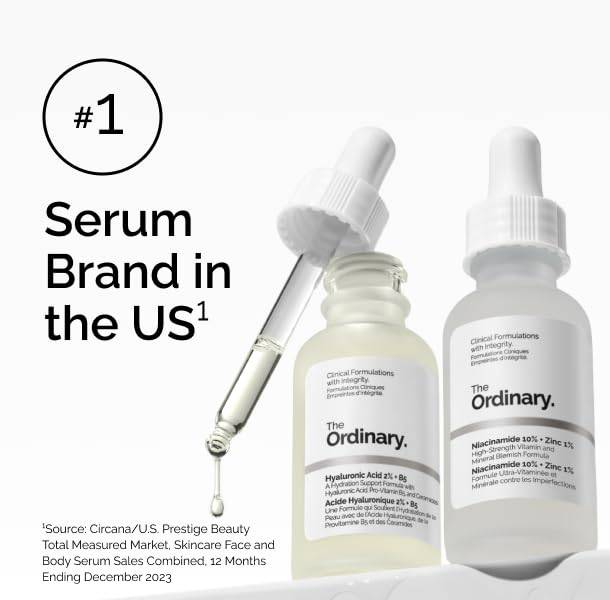 SlimBag Mandelic Acid 10% and Hyaluronic Acid serum bottle for exfoliating and hydrating skin, 1 fl oz.