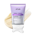 ANUA Collagen Retinol Gua Sha Neck Cream by SlimBag showing the jar with the product label and a smooth, skincare application surface.