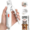 SlimBag CATPICK 2-in-1 cat and dog nail clippers with LED lights, quick sensor, safety guard, and USB rechargeable design.