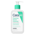 SlimBag CeraVe Foaming Facial Cleanser for oily skin, with hyaluronic acid, ceramides, and niacinamide in a 8 oz bottle.