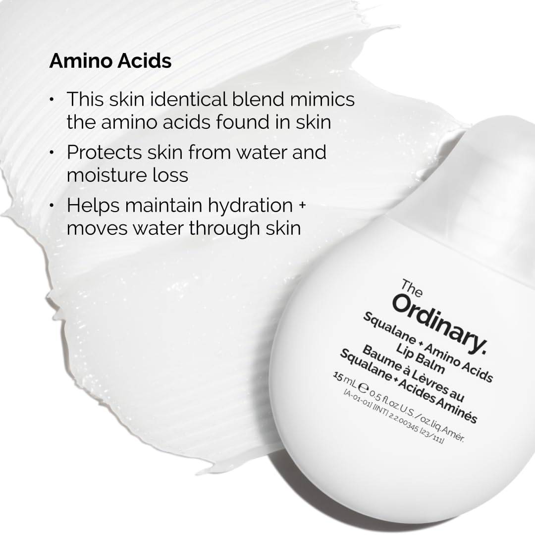 SlimBag The Ordinary Lip Care Duo with PHA exfoliating lip serum and squalane amino acids lip balm, skincare set for smooth lips