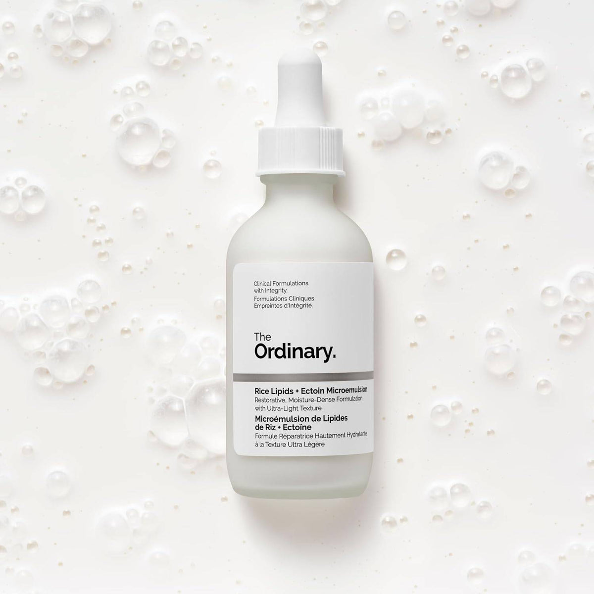 SlimBag The Ordinary Rice Lipids + Ectoin Microemulsion moisturizer for dry skin, soothing hydration and barrier repair.