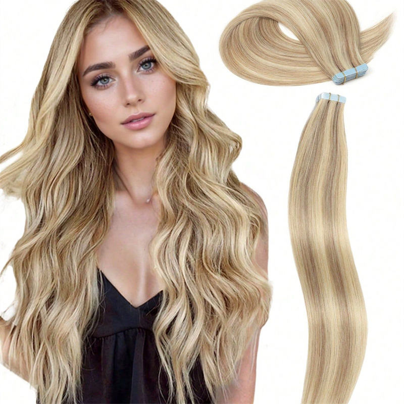 Double Drawn Virgin Hair Extensions – Invisible Weft, Seamless 20”