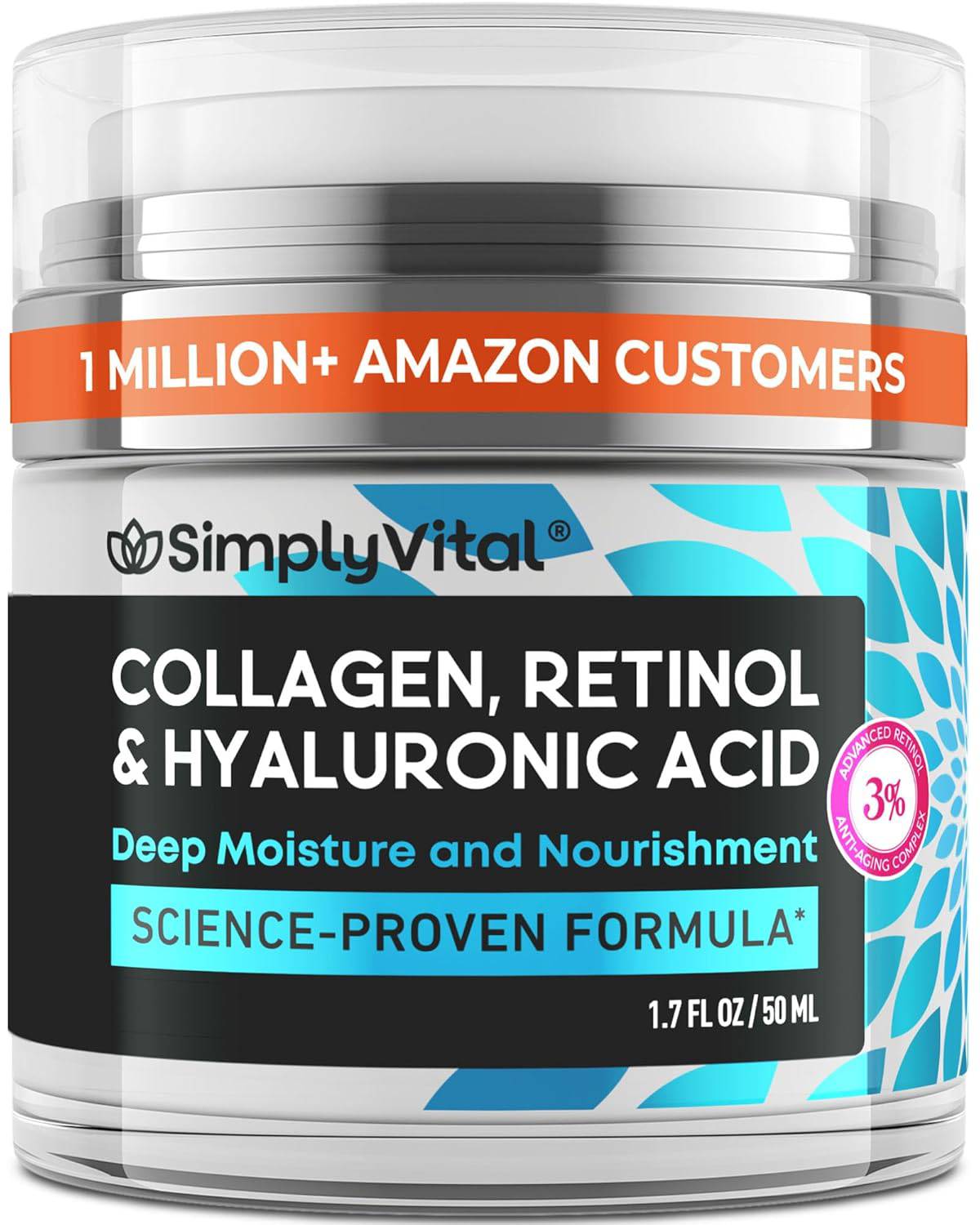 SlimBag anti-aging face moisturizer with retinol, collagen, and hyaluronic acid, featuring a hydrating and firming cream for face and neck.