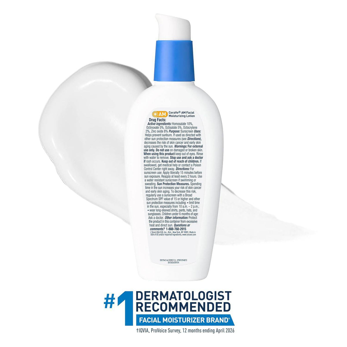 CeraVe AM facial moisturizer with SPF 30, oil-free face lotion with hyaluronic acid, niacinamide, ceramides, and broad spectrum sunscreen
