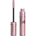 Maybelline Lash Sensational Sky High washable mascara with volumizing, lengthening, curling black mascara applied on lashes