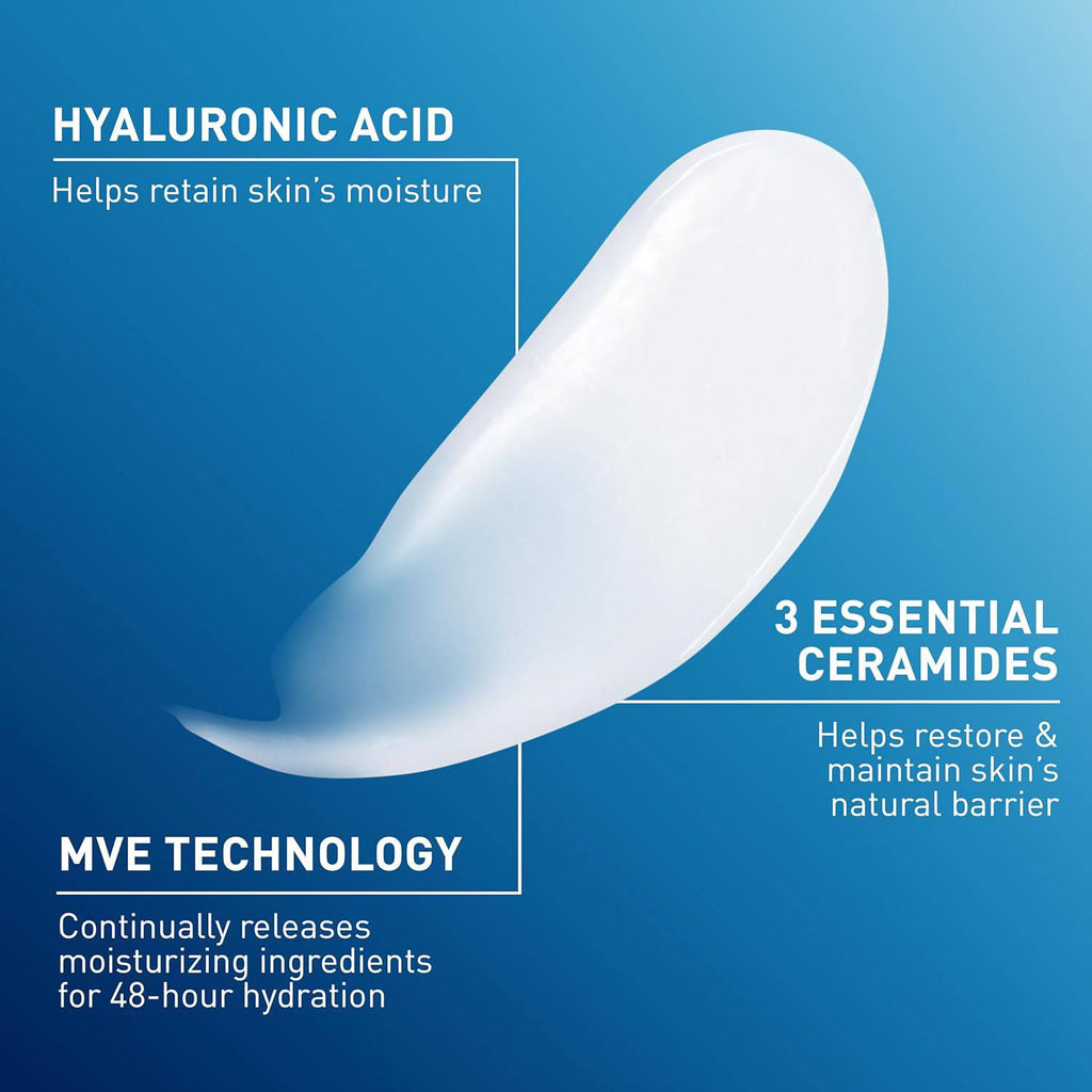 SlimBag CeraVe Daily Moisturizing Lotion for dry skin with hyaluronic acid and ceramides, fragrance-free and oil-free, 19 oz bottle
