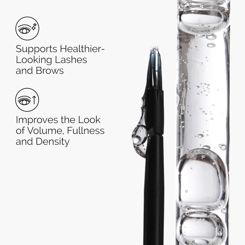 SlimBag The Ordinary Multi-Peptide Lash and Brow Serum bottle with applicator for thicker, fuller-looking lashes and brows.
