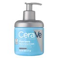 SlimBag CeraVe Moisturizing Cream for psoriasis with salicylic acid and urea, fragrance-free, 8 oz, for dry skin and itch relief.