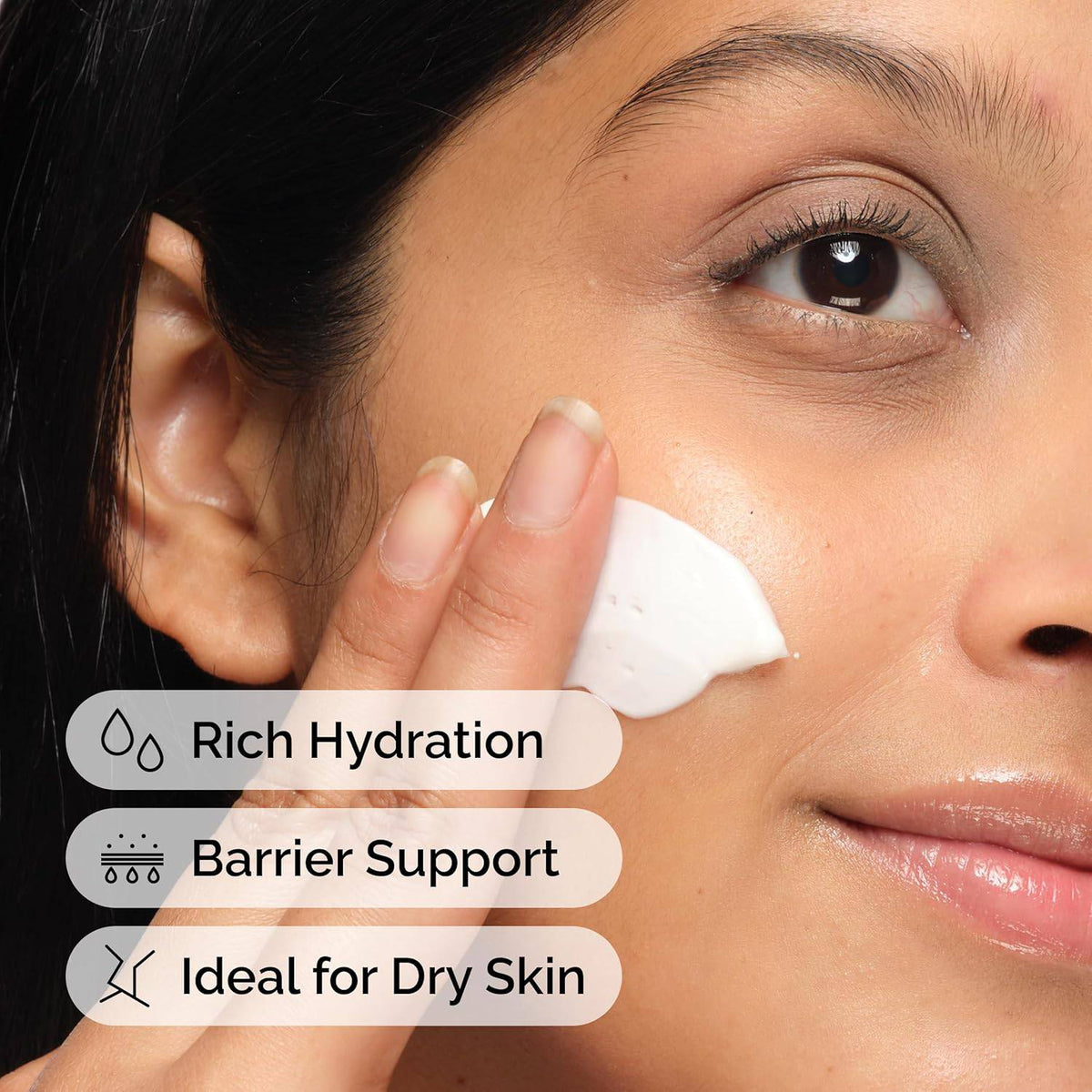 Rich moisturizer by SlimBag with Natural Moisturizing Factors and PhytoCeramides for dry skin and barrier support.