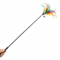 Cat feather wand toy full view