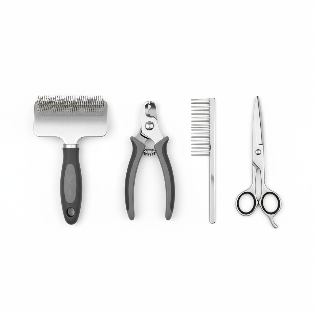 Professional pet grooming kit complete set