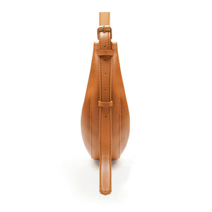 Women’s U-Shaped Hobo Bag – Faux Leather Brown